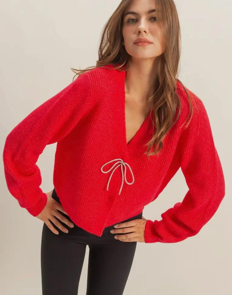 Bow Cardigan
