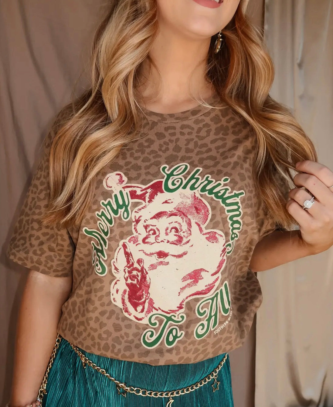 Leopard Santa Tee