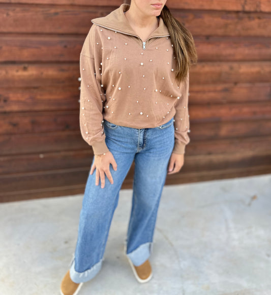 Mocha Pearl Top