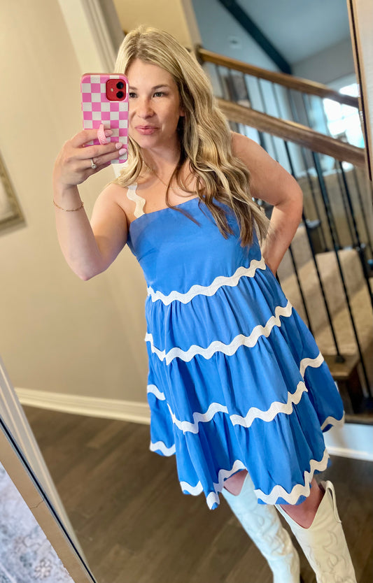 Blue Ric Rac Dress