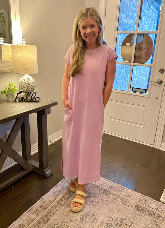 Mineral Washed Tee Dress